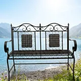 Gartenursel Santos 110 x 46 x 94 cm Schwarz