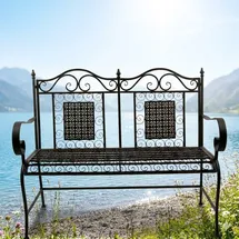 Gartenursel Santos 110 x 46 x 94 cm Schwarz