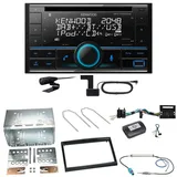 Kenwood DPX-7300DAB Bluetooth DAB Einbauset für Citroen C2 C3 Berlingo Jumpy