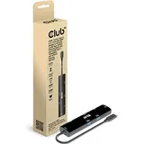 Club 3D USB4 Gen3x2 Typ-C, 6-in-1 Hub HDMI 8K60Hz oder 4K120Hz, 2xUSB Typ-A 100W