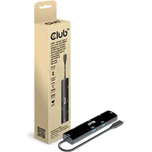 Club 3D USB4 Gen3x2 Typ-C, 6-in-1 Hub HDMI 8K60Hz oder 4K120Hz, 2xUSB Typ-A 100W