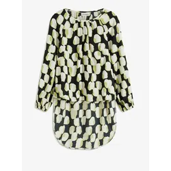bonprix Tunika mit Tupfen, schwarz, 48