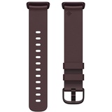 Fitbit Charge 5,Leather Band,Black,Large