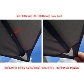 Quick Star Nizza 3 x 3 m grau