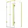 Glaszentrum Hagen Ares U-Duschkabine mit Drehtür rechts 90 x 80 cm gold/ESG