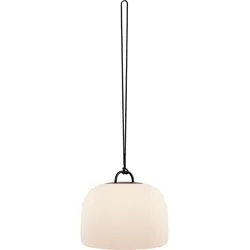 LED Gartenleuchte NORDLUX "Kettle", schwarz-weiß (weiß, schwarz), H:31cm, Lampen, Akku Betrieb