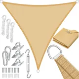 Kesser KESSER® Sonnensegel Sonnenschutz Windschutz HDPE Gewebe wasserabweisend & windabweisend 5-Fach quer vernäht robust & stabil Schattenspender Garten Balkon Terrasse