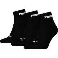 Puma Cushioned Quarter Socken 3er Pack Schwarz 43-46