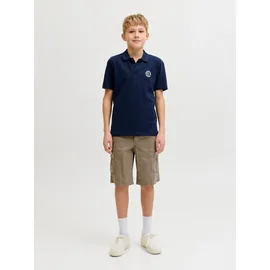 Jack & Jones Junior "JPSTCOLE MATTY CARGO SHORT MID JNR", Mädchen, Gr. 146, N-Gr, crocodile, Web, Obermaterial: 100% Baumwolle, unifarben, loose fit knöchellang, Hosen