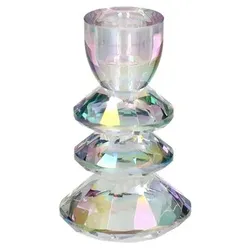 Sari Kerzenhalter Kristallglas irisierend 13,5cm