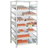 Schulte Schrägbodenregal 13640 silber 1000 x 500 mm (HxBxT), verzinkt