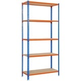 Simon Rack Simonrack Schwerlastregal, Maderclick PLUS 8435104912799 blau, orange 100,0 x 30,0 x 200,0 cm,