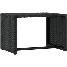 vidaXL Sonnenliege 201 x 55 x 20 cm Schwarz