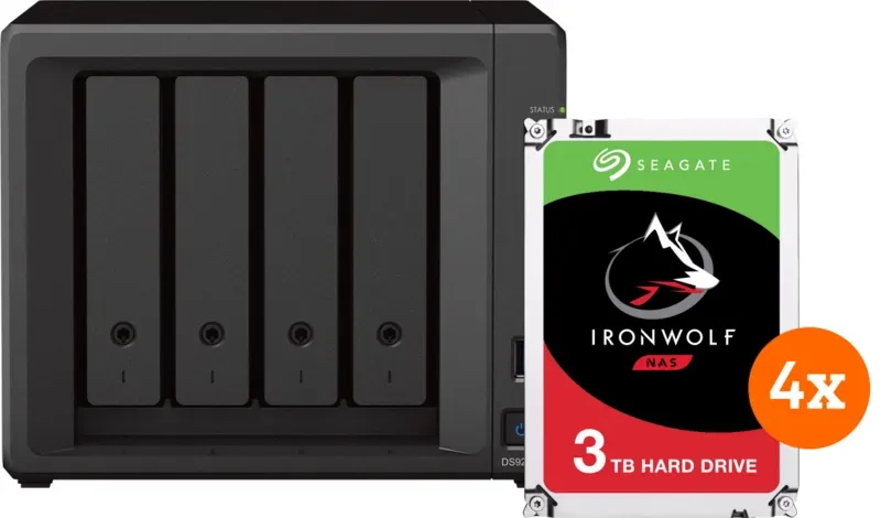 Preisvergleich Produktbild Synology DS723+ + 4 x Seagate Ironwolf 3 TB