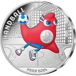 10-Euro-Silbermünze Frankreich „Handball“ für nur 10,– Euro!