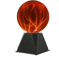 Plasmakugel Plasmaball Retro Lichteffekt Blitzshow Automatik orange