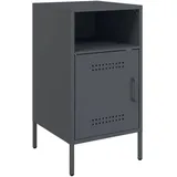 vidaXL Nachtschrank Anthrazit 36 x 39 x 68 cm Stahl