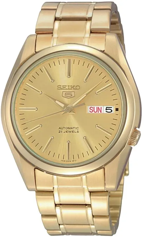 Seiko Herren automatikuhr Seiko Gold farbend - edelstahl Zubehör  