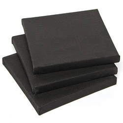 Mini Leinwand in schwarz (pro Set 3) Bastelmaterial
