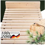 Rollrost Rollrost Lattenrost "Roll-Hansi" Fichte 68x20mm Flächenlast 300kg, TUGA-Holztech, Breite 70 80 90 100 120 140 160 180 200 Länge 140 190 200 210 220 100 cm x 200 cm x 2.00 cm