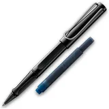 Lamy Tintenroller safari roll-ink mit T10 Tintenpatrone, black/schwarz