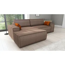 mebloland Ecksofa TOR mit Schlaffunktion. Farbe: Brown. - Braun