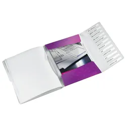 LEITZ Ordnungsmappe Wow A4 12-teilig violett