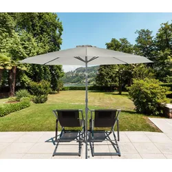 Leco Sonnenschirm* - 153x13,5x13,5cm - anthrazit - Aluminium / Stahl / Fiberglas