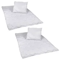Steinmann 2 Stück Premium Steppbettdecken Set, Steppbett 135 x 200 cm mit Kopfkissen 80 x 80 cm