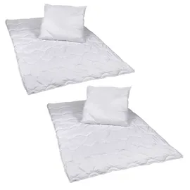 Steinmann 2 Stück Premium Steppbettdecken Set, Steppbett 135 x 200 cm mit Kopfkissen 80 x 80 cm