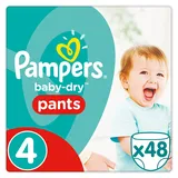 Pampers Baby-Dry Pants Größe 4, 8-14 kg, Windeln, 2er Pack (2 x 48 Stück)