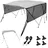 Vevor Bimini-Top-Bootsabdeckung 231–244 cm 600D-Polyester Hellgrau