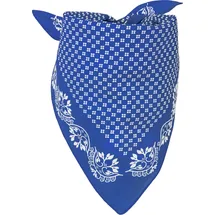 Stylebreaker Baumwolle Bandana blau/weiß onesize