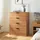 [en.casa] Varkaus 90 x 70 x 40 cm Eichenoptik / Braun