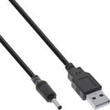 InLine USB DC Stromadapterkabel, USB A Stecker zu DC 3,5x1,35mm 3m