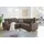JOB Ecksofa Udine Mikrofaser Braun Dunkelbraun