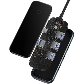 Baseus HUB USB-C na 4xUSB 3.0 dunkelgrau