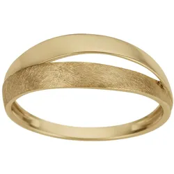 Firetti Goldring »Schmuck Geschenk Gold 333 Ringkopf geteilt, teilweise offen« Firetti gelbgoldfarben 19