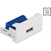 DeLock 81343 Drahtverbinder USB 2.0 Typ-A Weiß