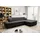 DOMO collection Ecksofa »Moric, L-Form, XXL-Sofa - Breite 300cm«, wahlweise mit Bettfunktion und Armteilverstellung, Cord grau