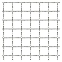 vidaXL Wellengitter Edelstahl 50×50 cm 11×11×2 mm