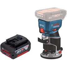 Bosch GKF 18V-8 Akku Kantenfräse 18 V 8,0 mm + 1x Akku 4,0 Ah