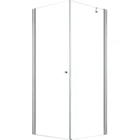 Glaszentrum Hagen Hades Eckdusche mit Drehtür 80 x 195 cm Transparent