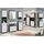 xonox.home Scout Hochschrank 74x31x191 cm Braun/Grau/Weiß Hochglanz