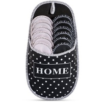 Onvaya ONVAYA® ABS Gästepantoffel Dots 6er Set | Antirutsch Sohle | Hausschuhe | Filzpantoffel | Gr. 36-45 | Gästehausschuhe