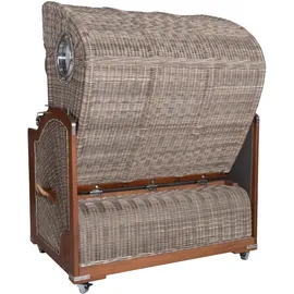 WebaVita Strandkorb Bali Mahagoni Violett