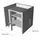SOTech Medizinschrank mit Schloss Apothekenschrank 260 x 243 x 182 mm