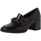 Jana Damen Trotteur mit Blockabsatz Vegan, Schwarz 39 EU