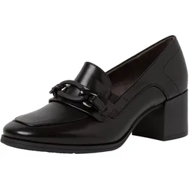 Jana Damen Trotteur mit Blockabsatz Vegan, Schwarz 39 EU