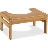 Relaxdays 10048533 Erhöhung für Erwachsene, Bambus, H x B x T: 21 x 42 x 30 cm, natur